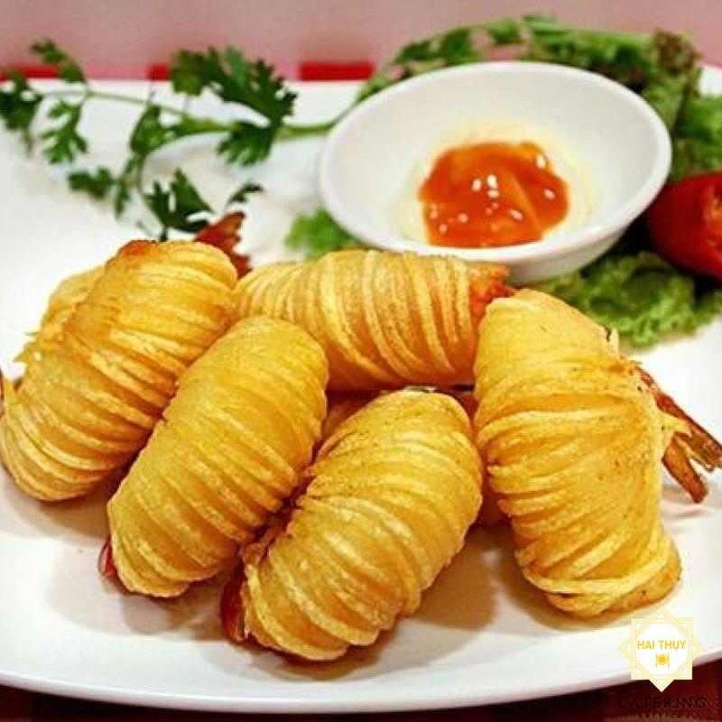 Tôm cuộn khoai tây 