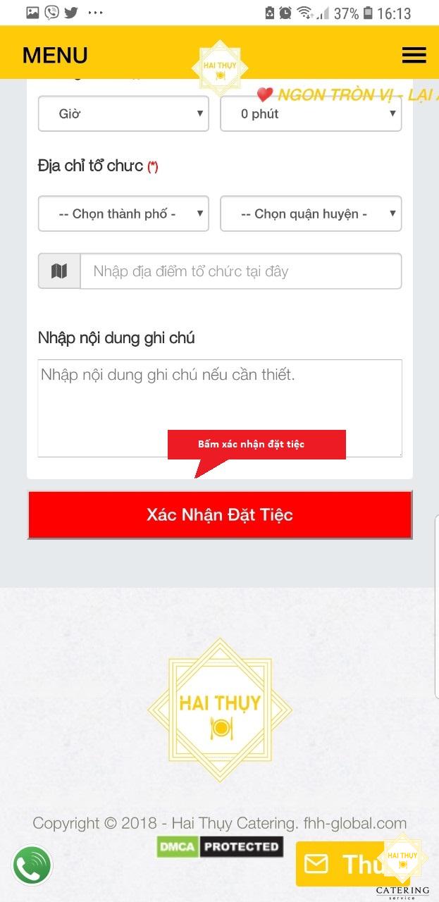 Hướng Dẫn Chọn Món