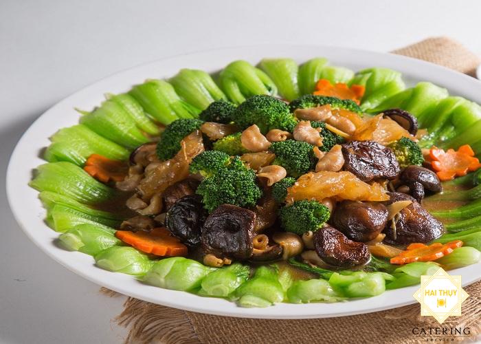 Cải thìa sốt sò điệp