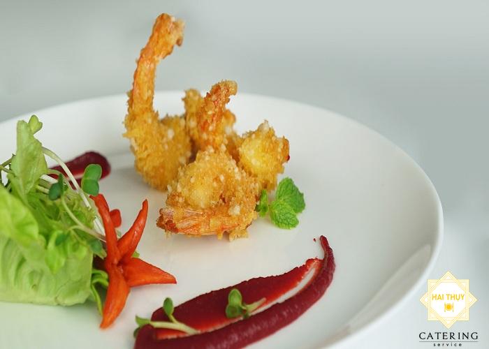 Tôm chiên hoa tuyết