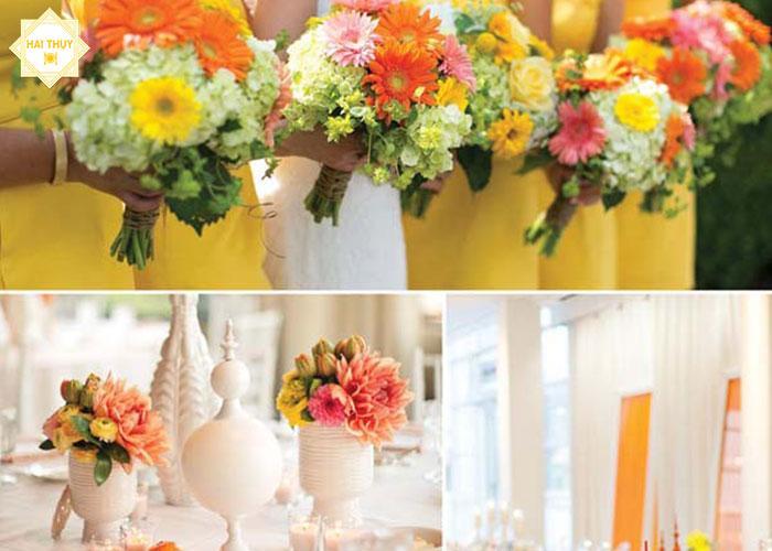 Mách bạn tone màu hoàn hảo để đặt tiệc cưới tại nhà