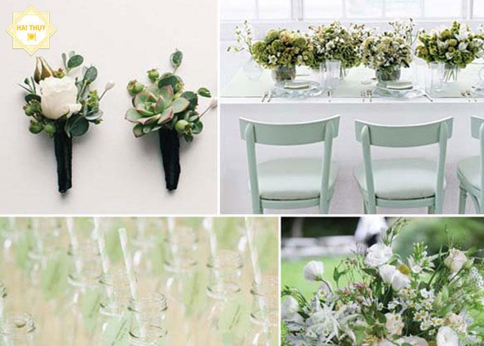 Mách bạn tone màu hoàn hảo để đặt tiệc cưới tại nhà