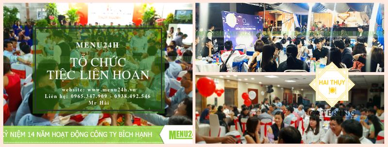Đặt tiệc liên hoan tại nhà - Tổ chức tiệc Menu24h